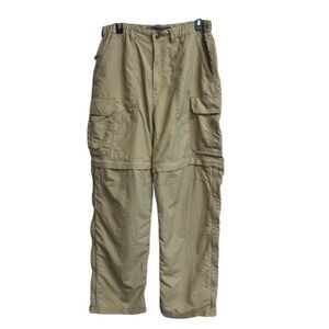 REI khaki cargo converting hiking UPF50+ pants size 32L #712